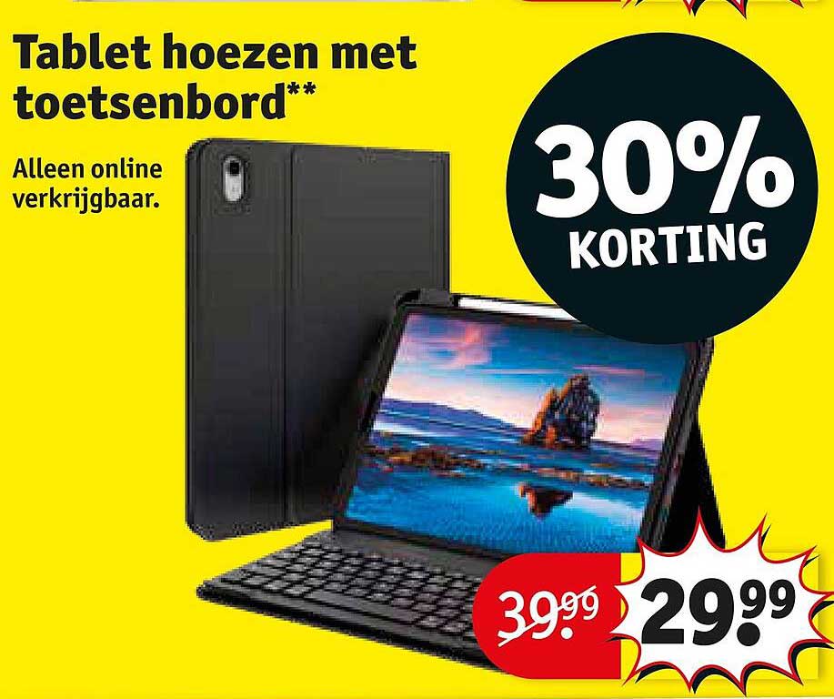 Tablet hoezem met toetsenbord**