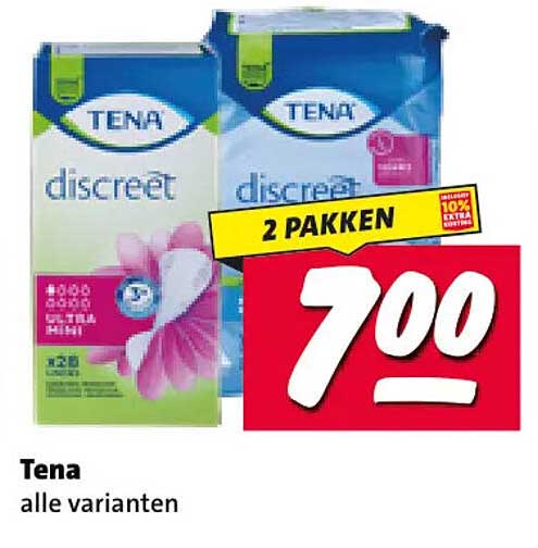 Tena alle varianten 2 pakken