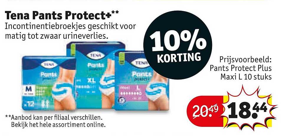Tena Pants Protect+** 10% KORTING