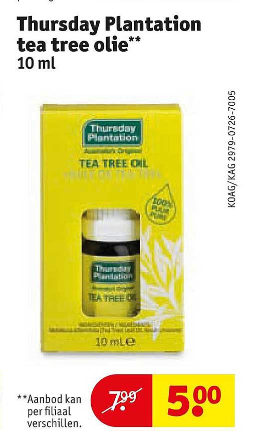 Thursday Plantation tea tree olie** 10 ml
