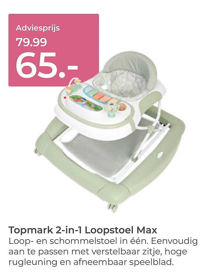 Topmark 2-in-1 Loopstoel Max