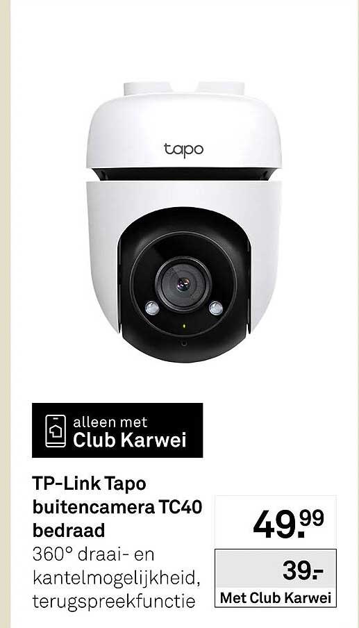TP-Link Tapo buitencamera TC40 bedraad