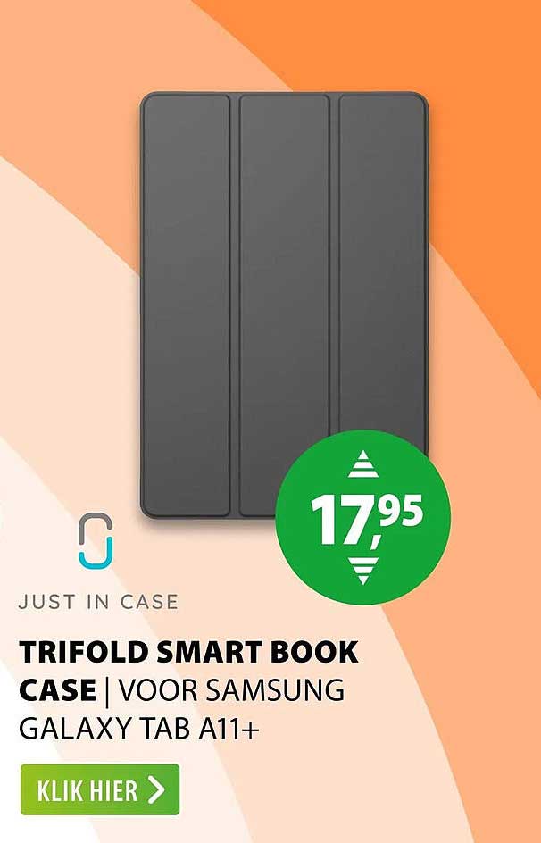 TRIFOLD SMART BOOK CASE | VOOR SAMSUNG GALAXY TAB A11+