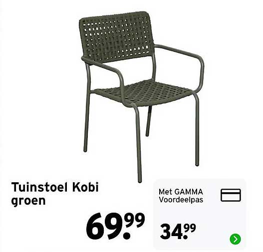 Tuinstoel Kobi groen