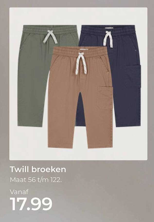 Twill broeken