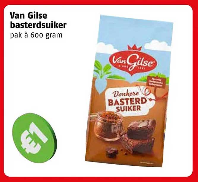 Van Gilse basterdsuiker pak à 600 gram