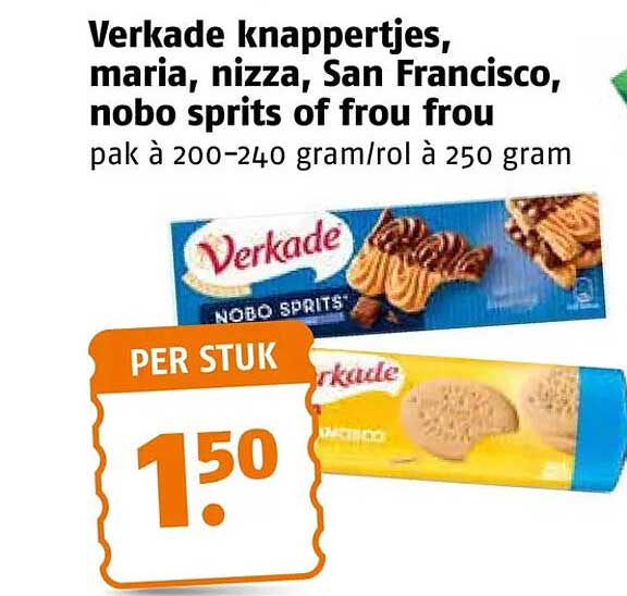 Verkade knappertjes, maria, nizza, San Francisco, nobo sprits of frou frou