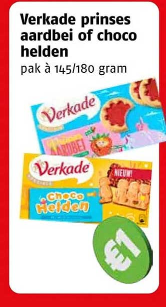 Verkade prinses aardbei of choco helden