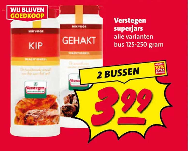 Verstegen superjars alle varianten bus 125-250 gram 2 BUSSEN