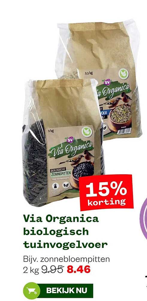 Via Organica biologisch tuinvogelvoer 15% korting