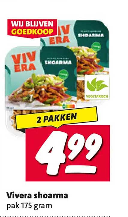 Vivera shoarma pak 175 gram 2 pakken