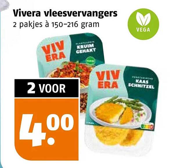 Vivera vleesvervangers 2 pakjes à 150-216 gram