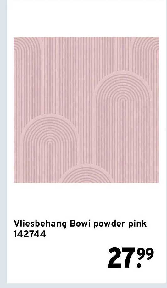 Vliesbehang Bowi powder pink 142744