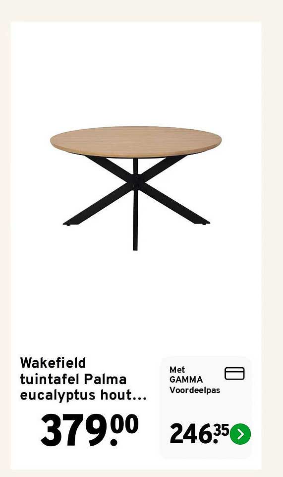 Wakefield tuintafel Palma eucalyptus hout...