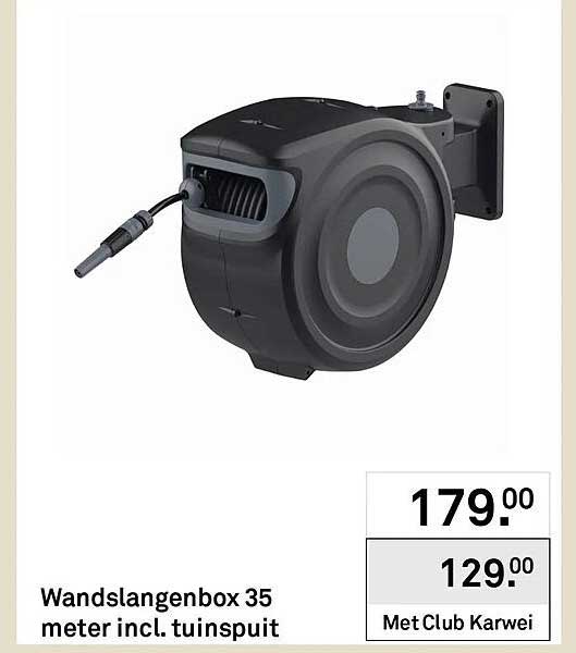 Wandslangenbox 35 meter incl. tuinspuit