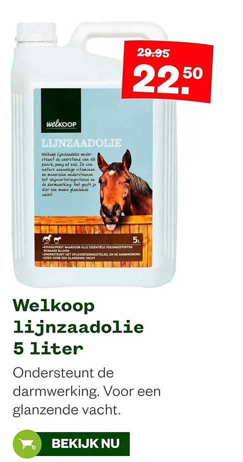 Welkoop lijnzaadolie 5 liter