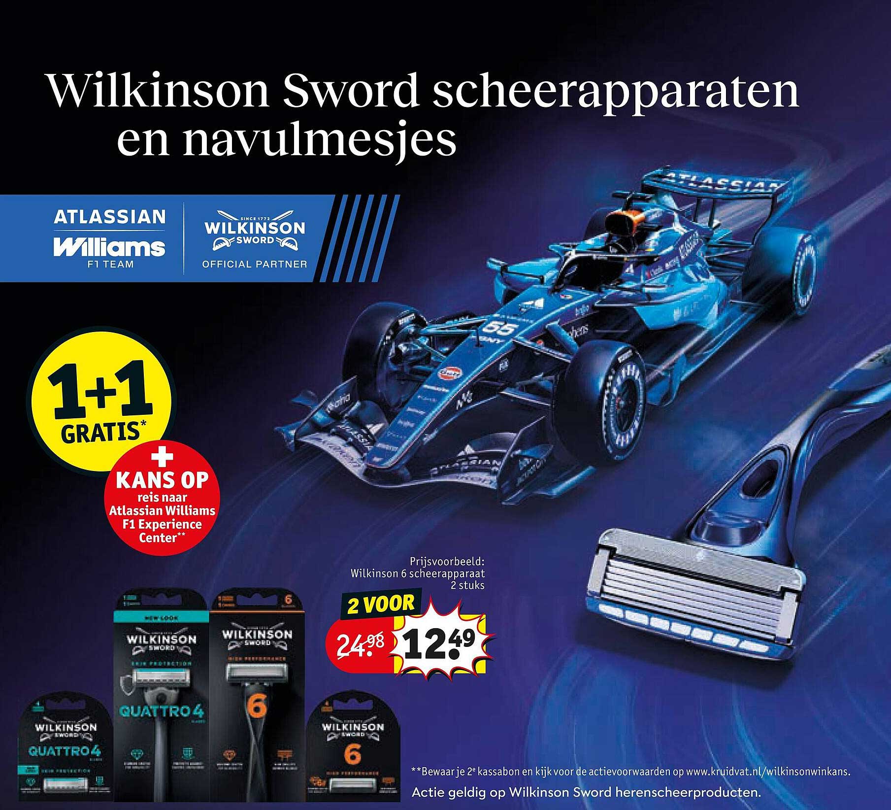 Wilkinson Sword scheerapparaten en navulmesjes 1+1 GRATIS