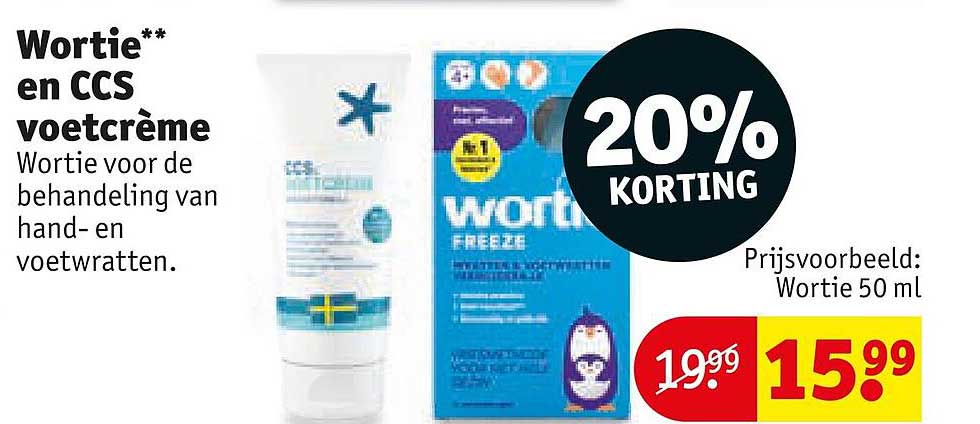 Wortie** en CCS voetcrème