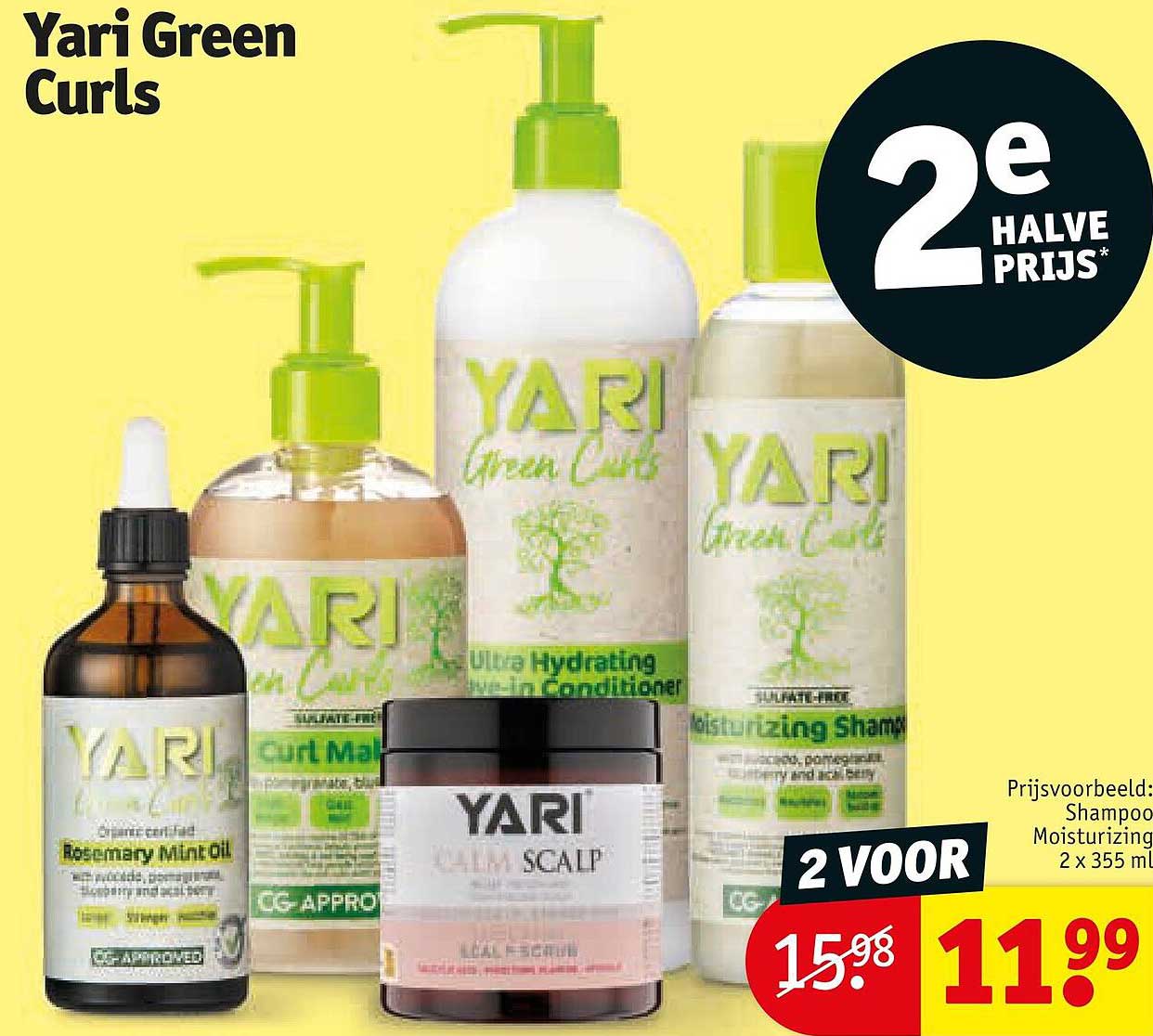 Yari Green Curls 2 VOOR 11.99 2e halve prijs*