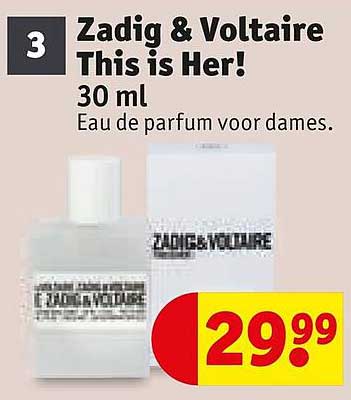 Zadig & Voltaire This is Her! 30 ml Eau de parfum voor dames.