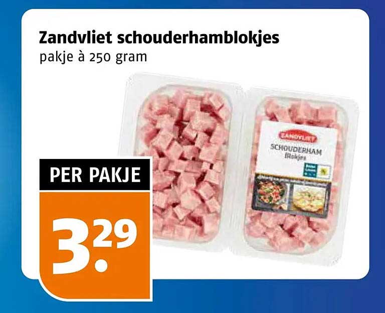 Zandvliet schouderhamblokjes pakje à 250 gram