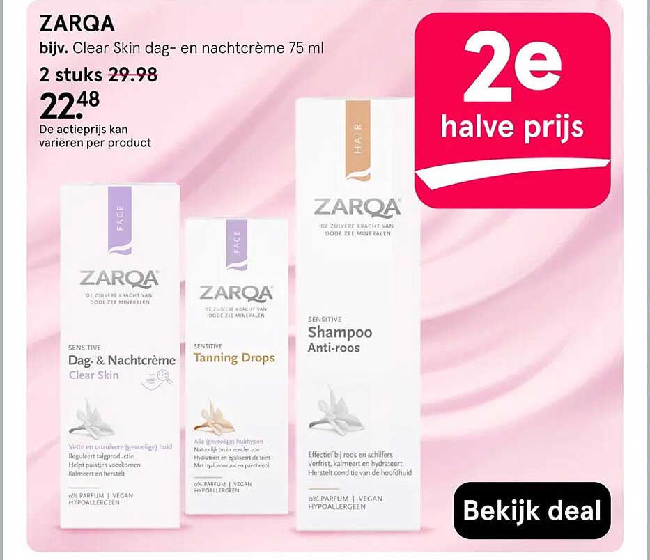 ZARQA 2e halve prijs