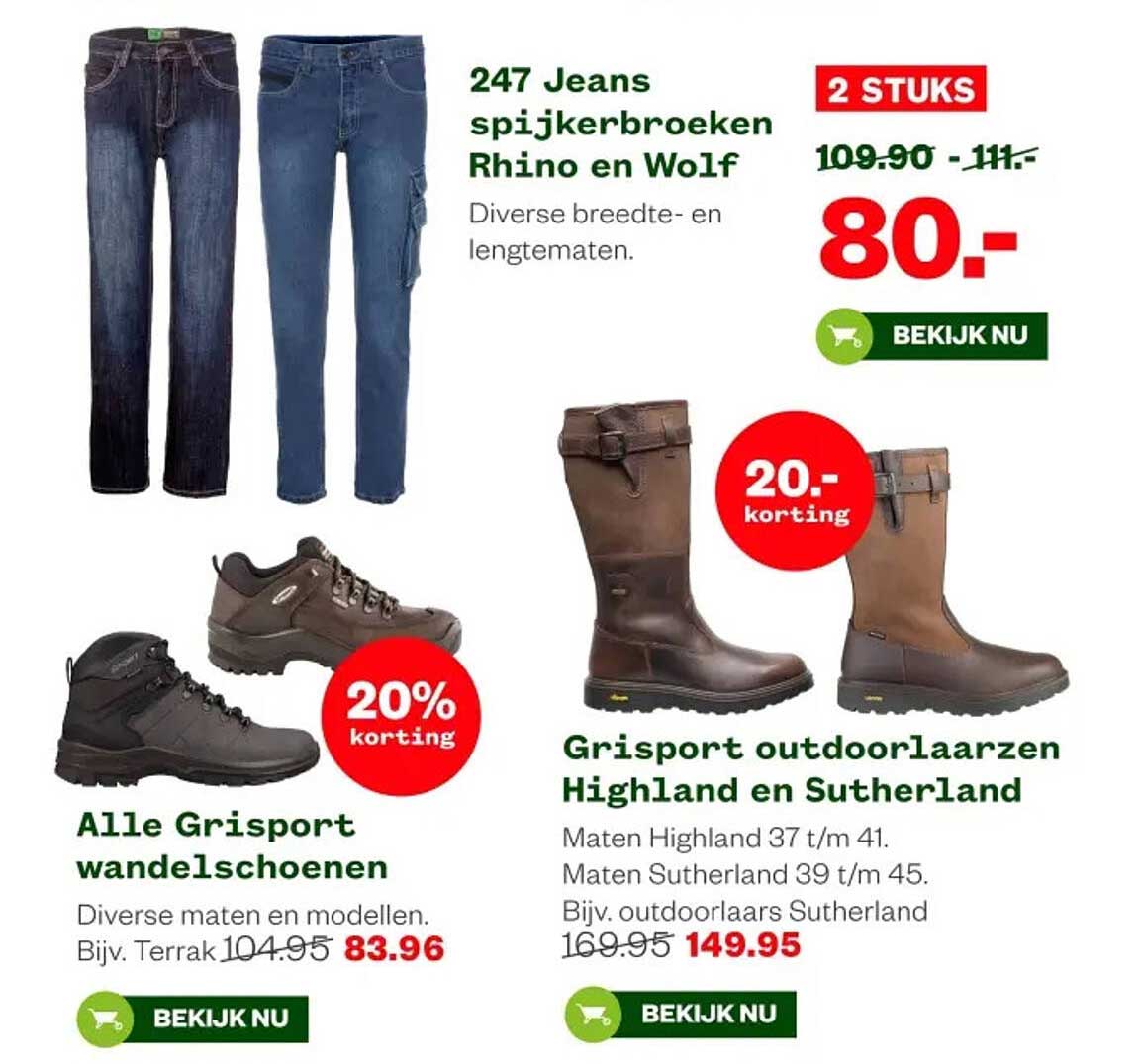 247 Jeans spijkerbroeken Rhino en Wolf