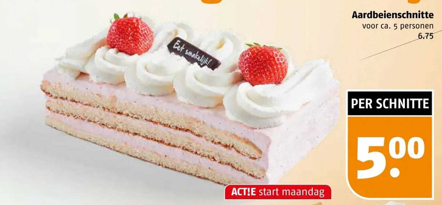 Aardbeienschnitte voor ca. 5 personen