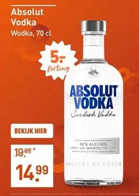 Absolut Vodka, 70 cl