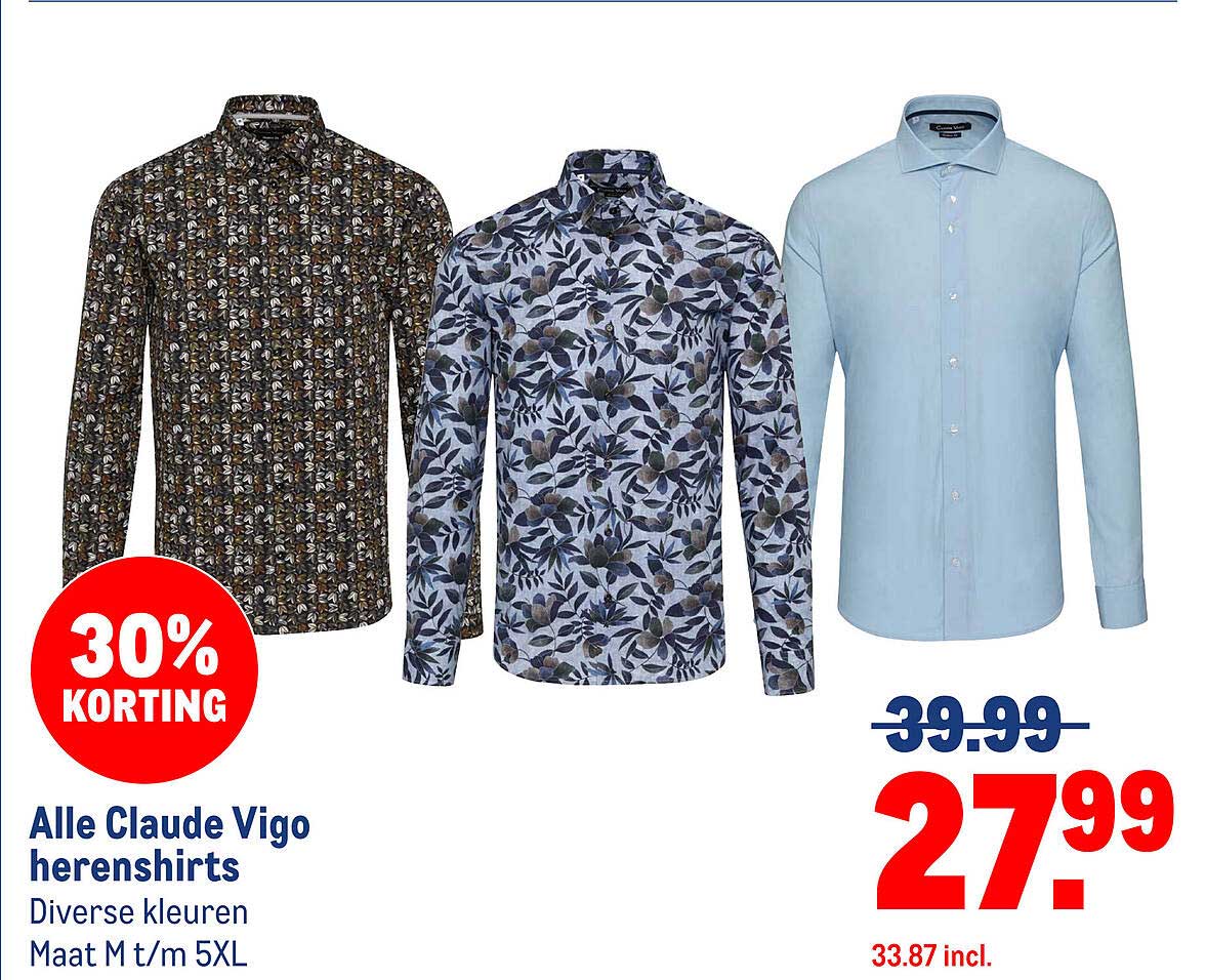 Alle Claude Vigo herenshirts