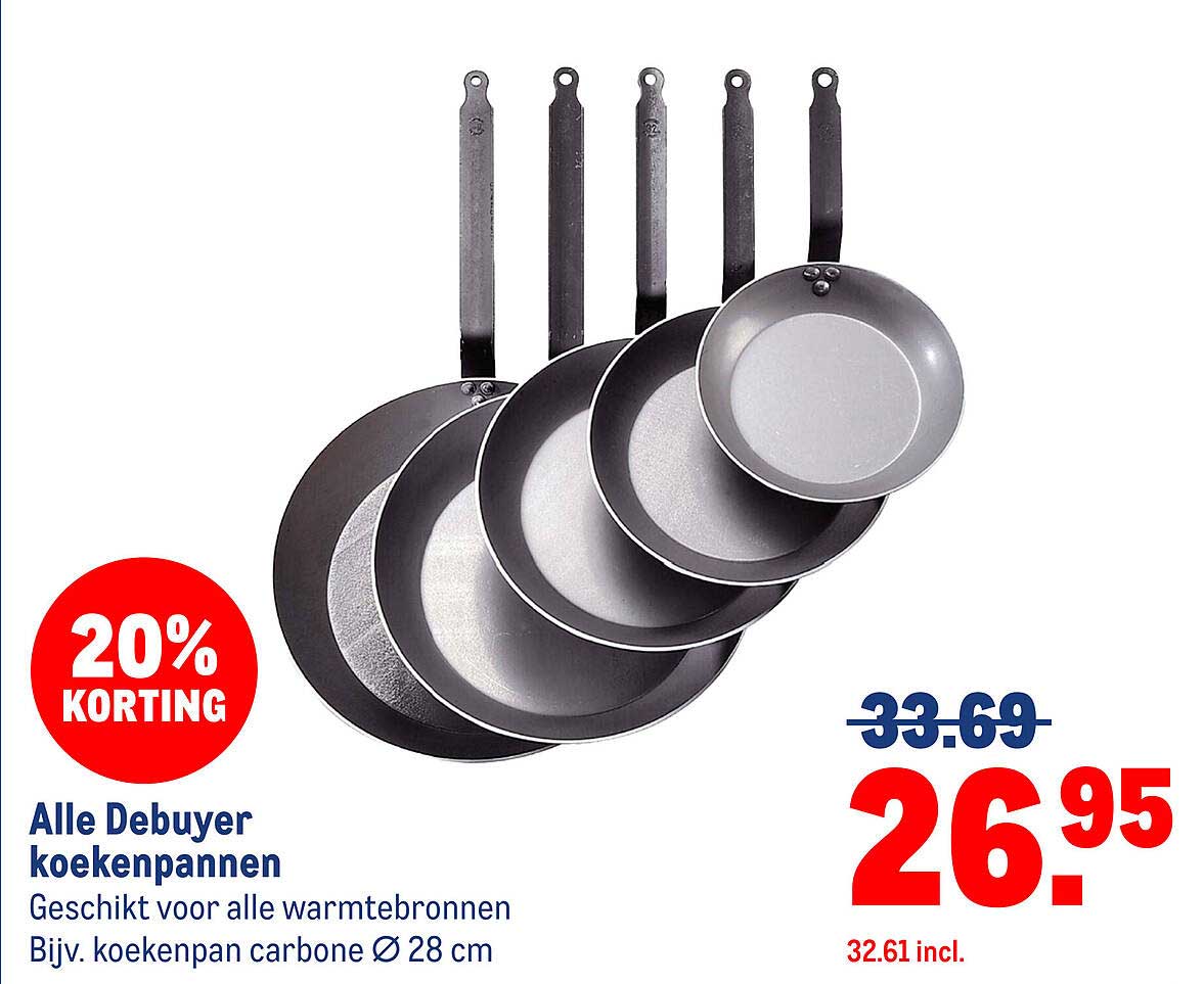 Alle Debuyer koekenpannen