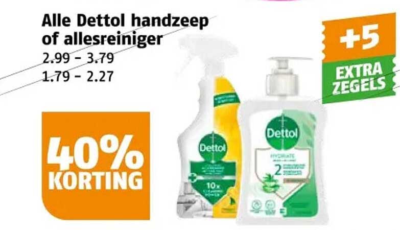 Alle Dettol handzeep of allesreiniger