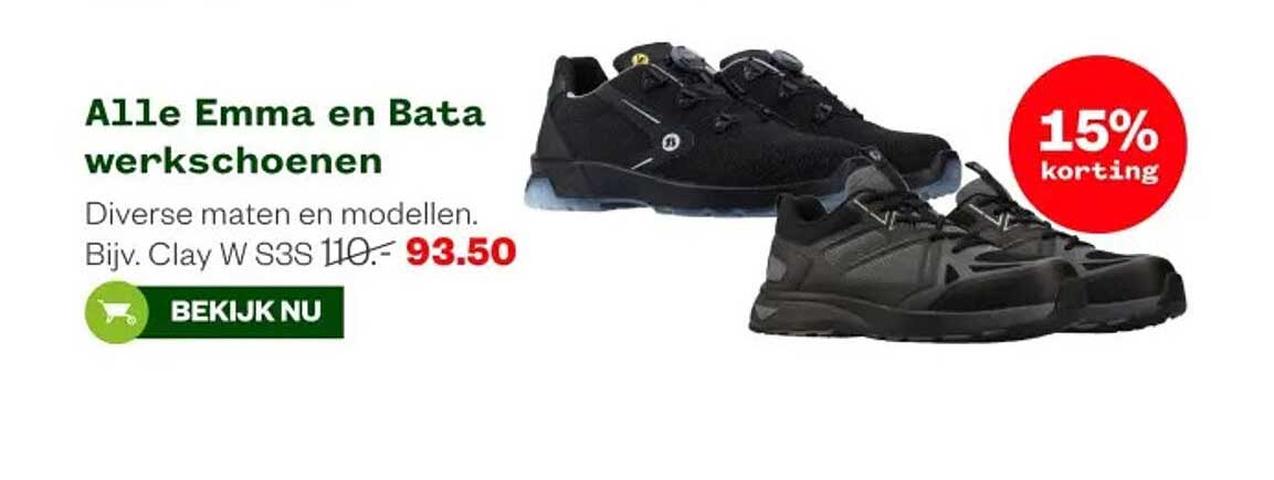Alle Emma en Bata werkschoenen