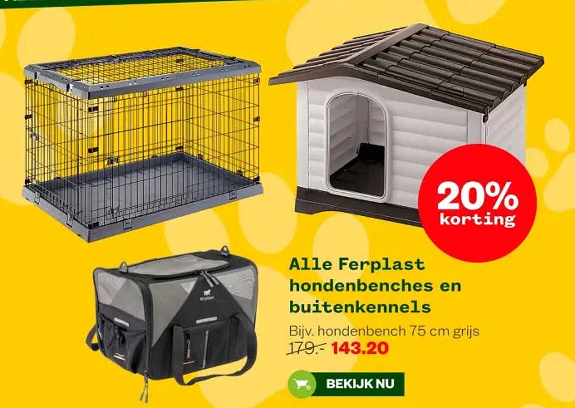 Alle Ferplast hondenbenches en buitenkennels
