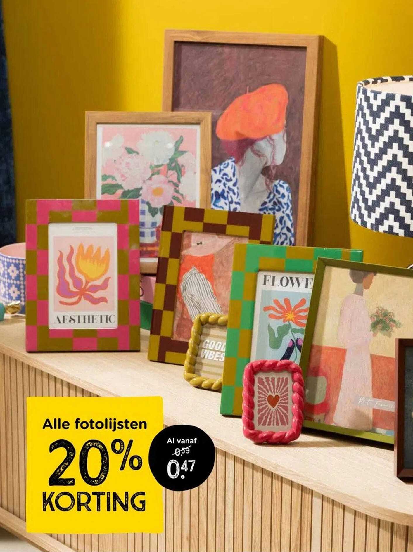 Alle fotolijsten 20% KORTING