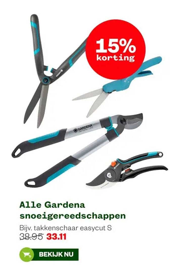 Alle Gardena snoeigereedschappen
