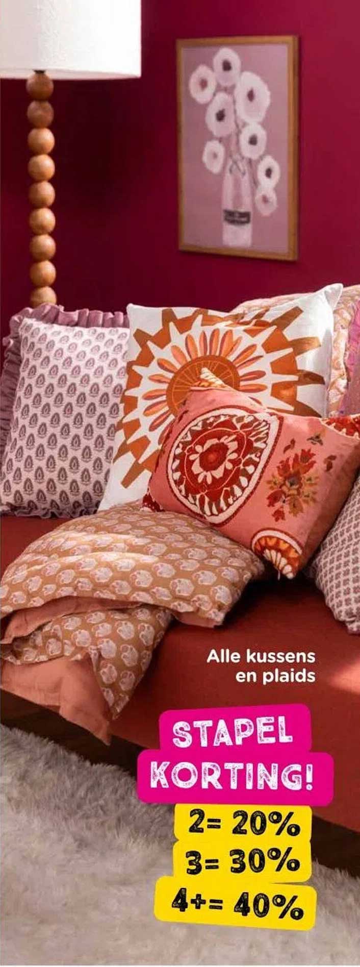 Alle kussen en plaids - STAPEL KORTING!