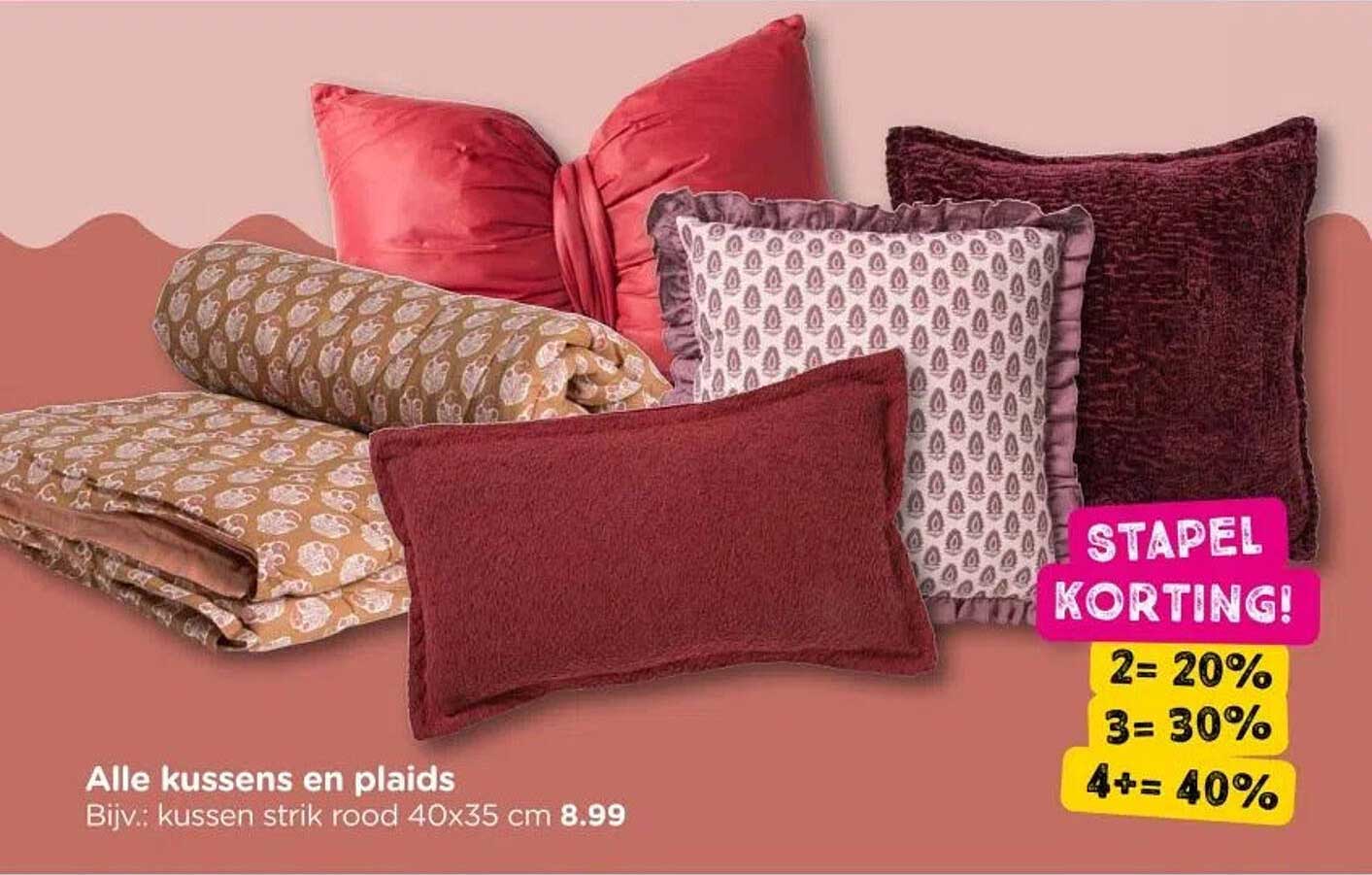 Alle kussens en plaids