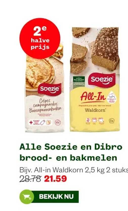 Alle Soezie en Dibro brood- en bakmelen