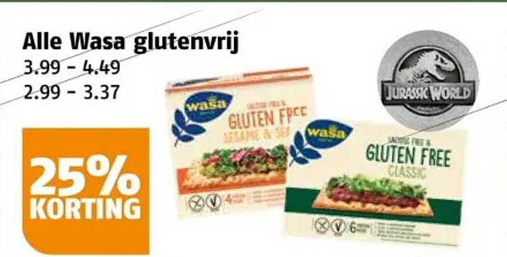 Alle Wasa glutenvrij