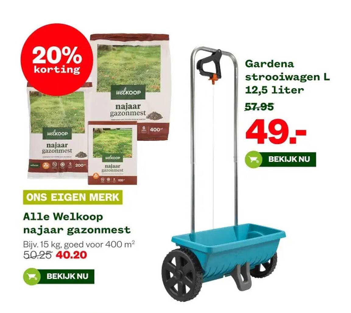 Alle Welkoop najaar gazonmest 15 kg