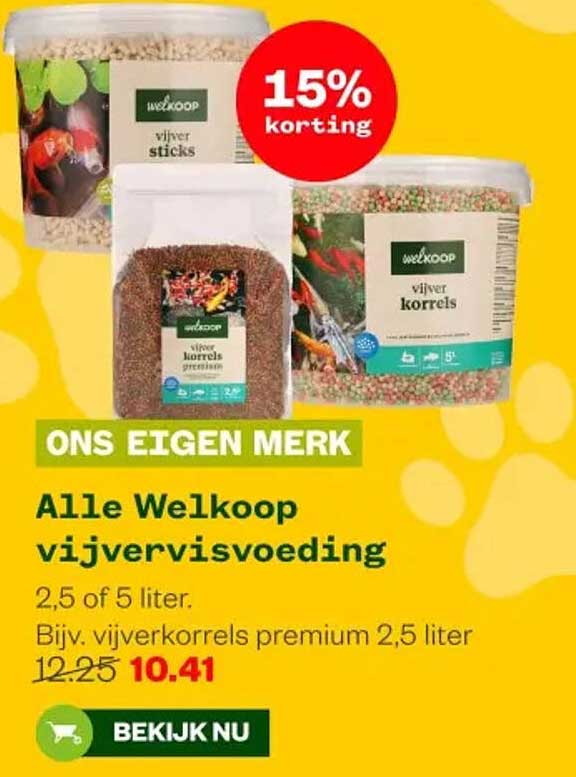 Alle Welkoop vijvervisvoeding