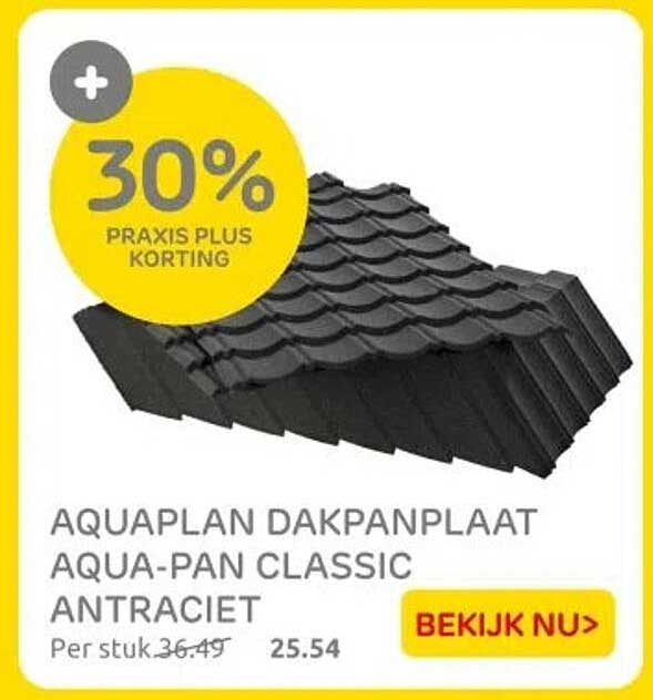 AQUAPLAN DAKPANPLAAT AQUA-PAN CLASSIC ANTRACIET