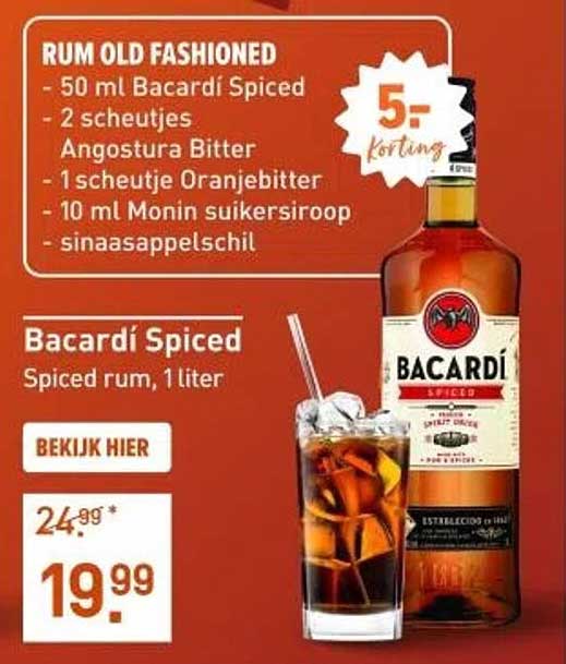 Bacardí Spiced 1 liter - Spiced rum
