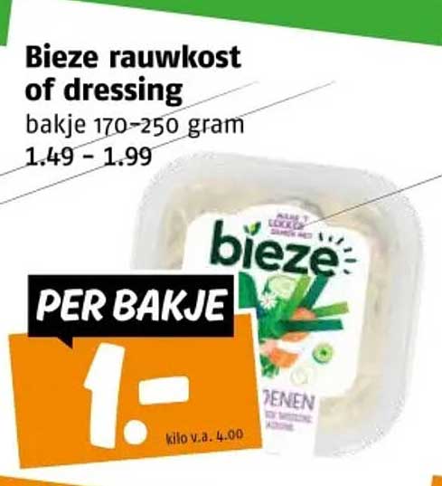 Bieze rauwkost of dressing