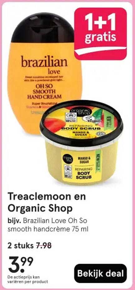 bijv. Brazilian Love Oh So smooth handcrème 75 ml