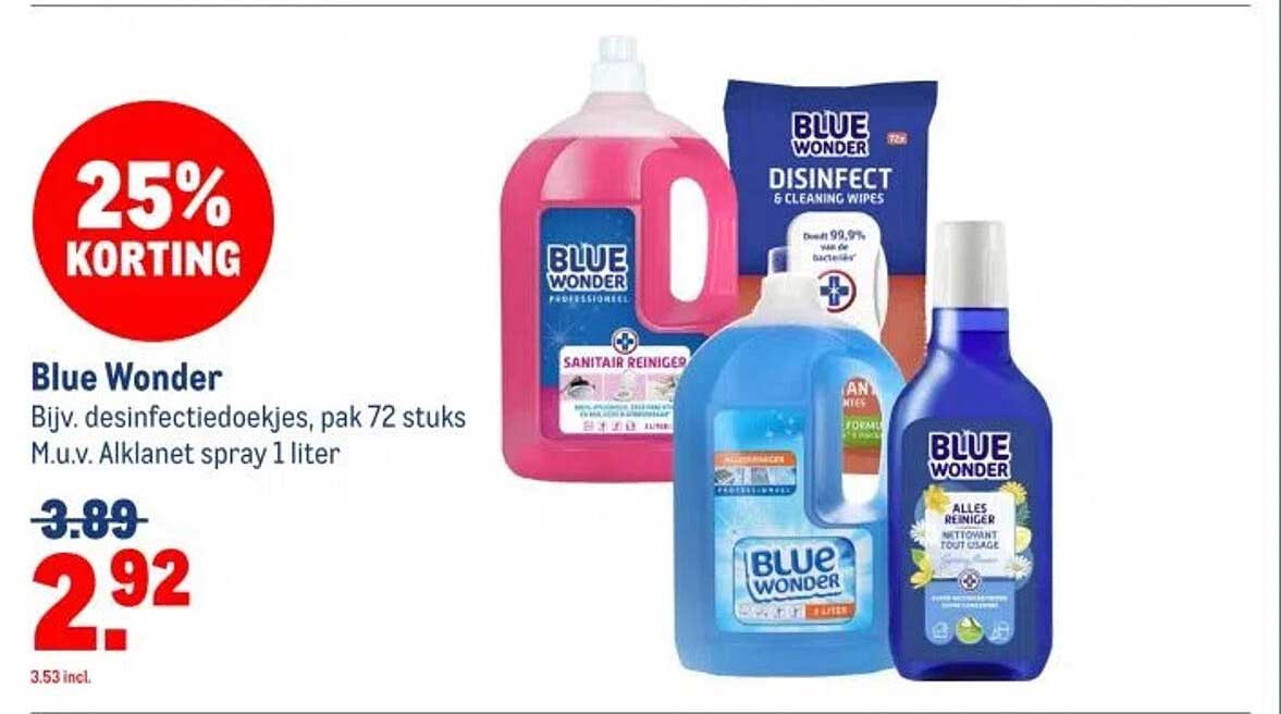 Blue Wonder - 25% Korting