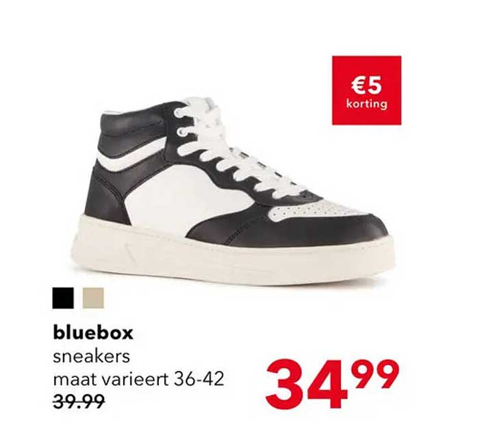 bluebox sneakers maat varieert 36-42