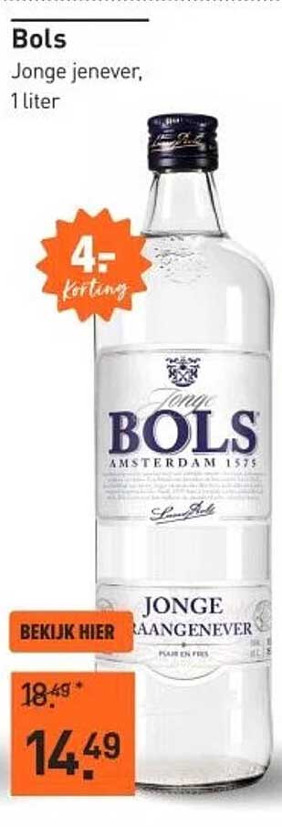 Bols Jonge jenever, 1 liter
