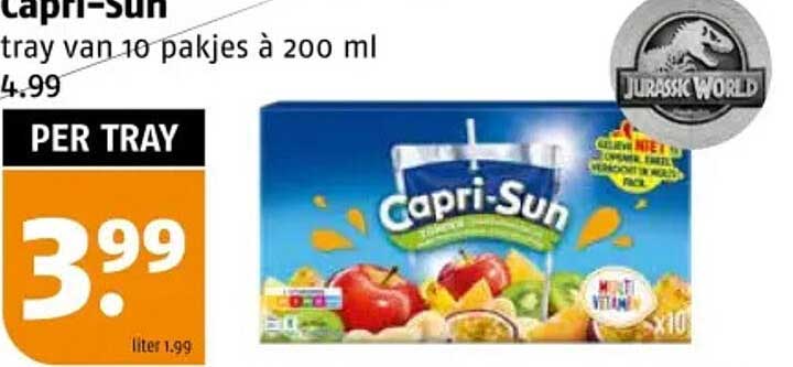 Capri-Sun tray van 10 pakjes à 200 ml